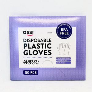 ASSI Disposable Plastic Gloves (ကိုးရီးယား တခါသုံး လက်အိတ်)