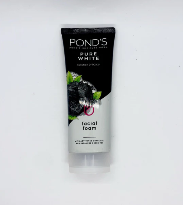 Pond’s Pure White Pollution Detox Facial Foam (ပွန်း မျက်နာသစ်ဆေးရည်)