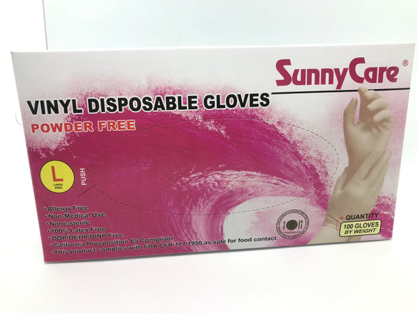 Sunny Care Vinyl Disposable Gloves တခါသုံးလက်အိပ်